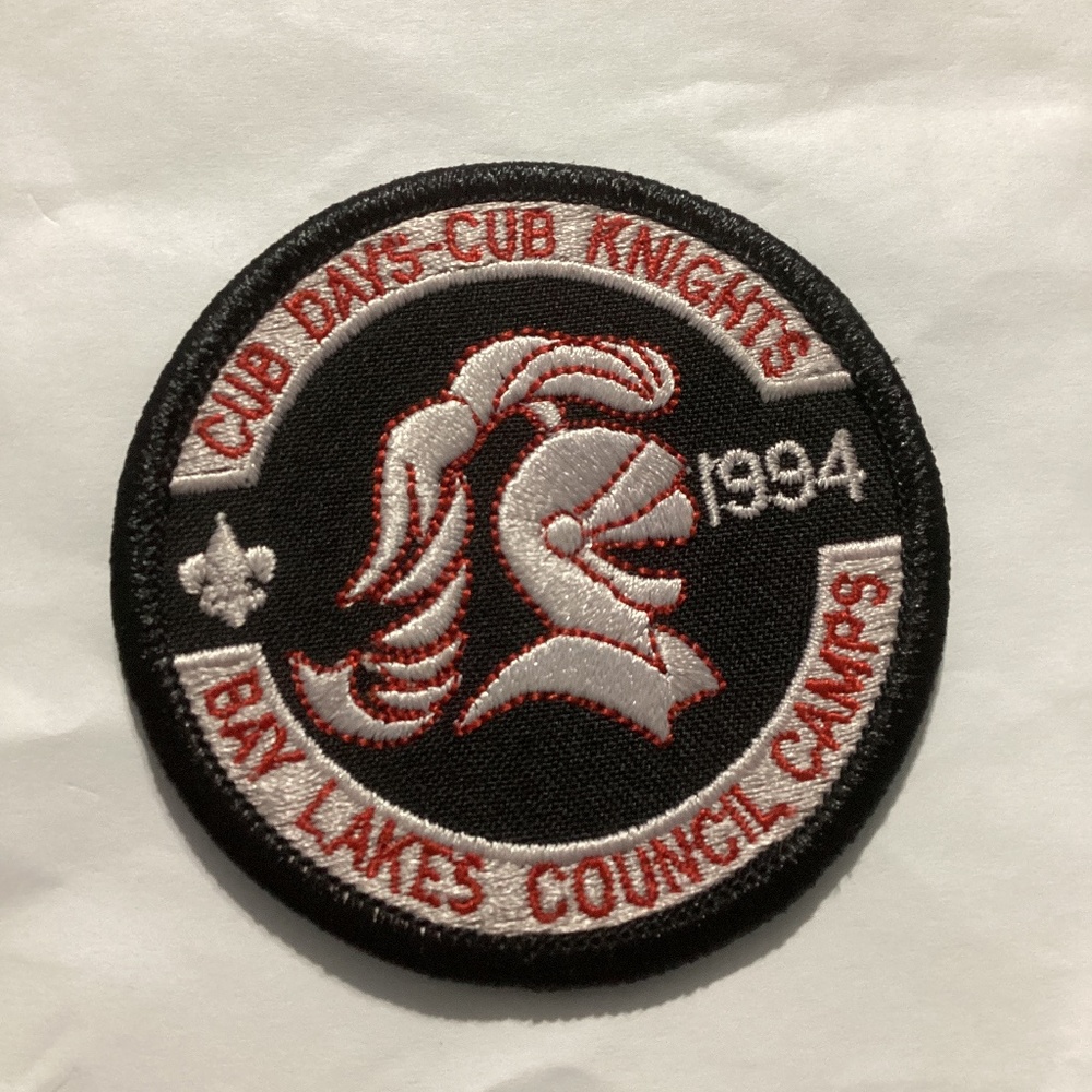 Vintage 1994 BSA Cub Days Cub Knights Bay Lakes Council Camps Patch